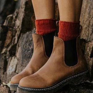 Artificial leather Chelsea boots